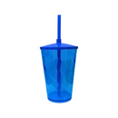 Copo Twister 600ml em Acrílico + TAMPA LISA/ CANUDO