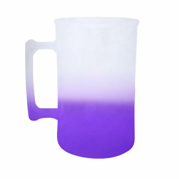 Caneca Chopp Degrade Jateado em Acrílico (300ml)