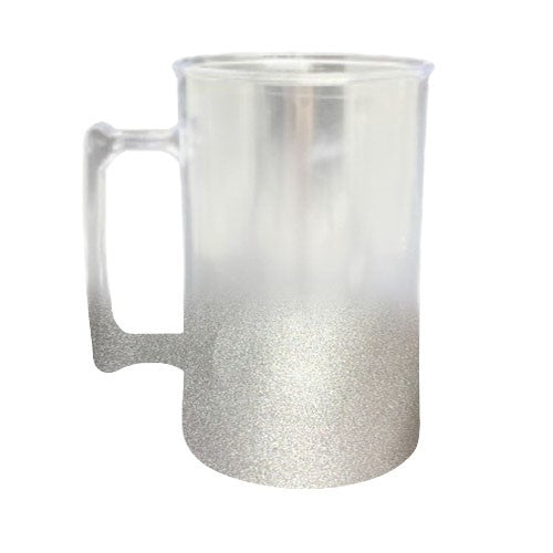 Caneca Chopp Degrade Jateado em Acrílico (300ml)