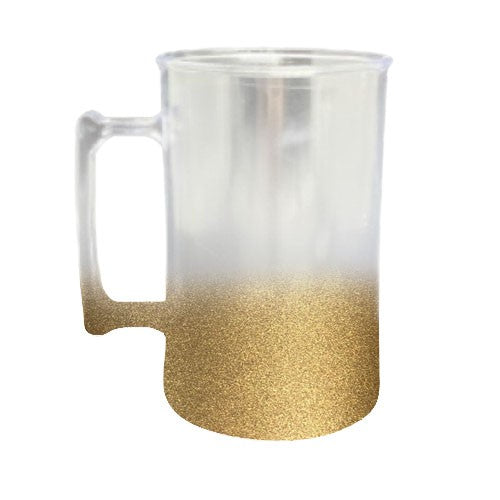 Caneca Chopp Degrade Jateado em Acrílico (300ml)