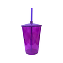 Copo Twister 600ml em Acrílico + TAMPA LISA/ CANUDO