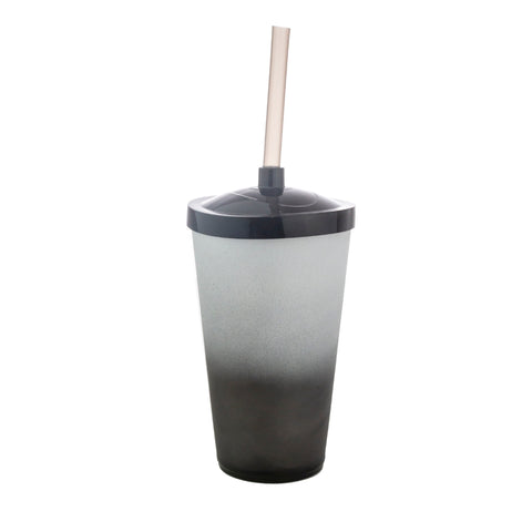 Copo Twister 600ml Degradê + TAMPA LISA/ CANUDO