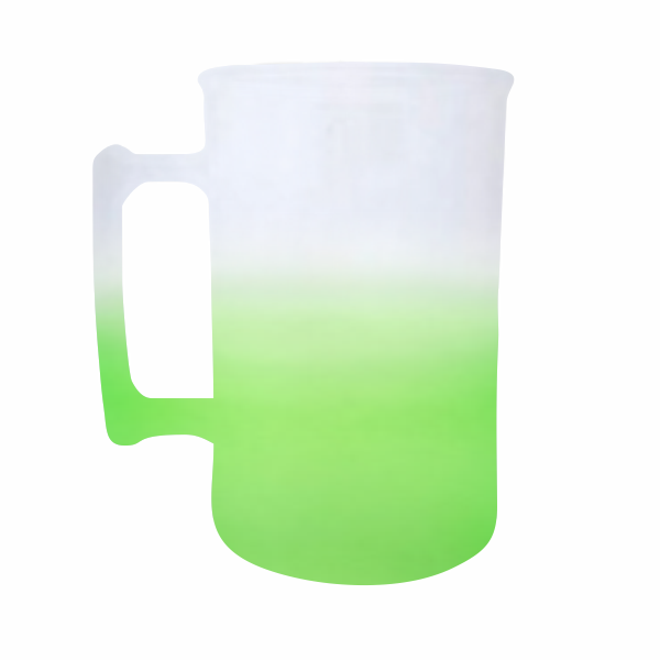 Caneca Chopp Degrade Jateado em Acrílico (300ml)