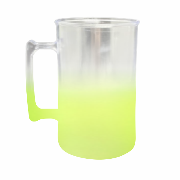 Caneca Chopp Degrade Jateado em Acrílico (300ml)
