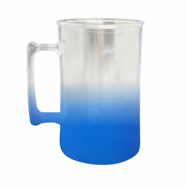 Caneca Chopp Degrade Jateado em Acrílico (300ml)