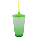 Copo Twister 600ml Degradê + TAMPA LISA/ CANUDO