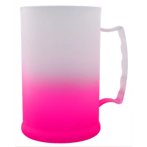 Caneca Chopp Degrade Jateado em Acrílico (300ml)