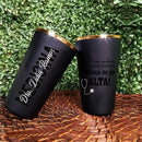 Copo Twister 600ml Preto Fosco com Borda Metalizada