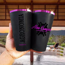 Copo Twister 600ml Preto Fosco com Borda Metalizada