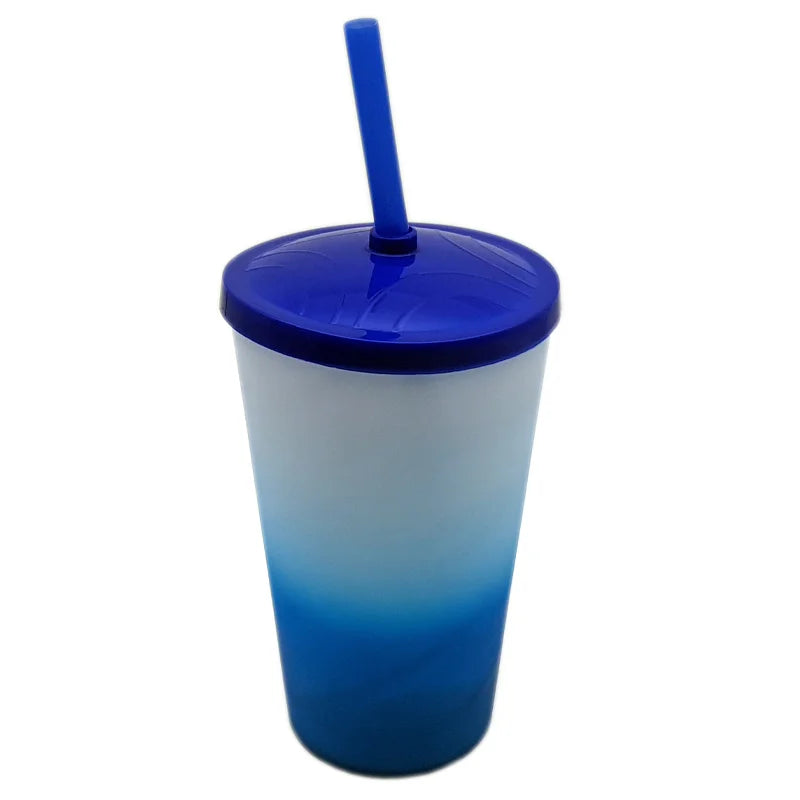 Copo Twister 600ml Degradê + TAMPA LISA/ CANUDO