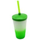 Copo Twister 600ml Degradê + TAMPA LISA/ CANUDO