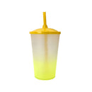 Copo Twister 600ml Degradê + TAMPA LISA/ CANUDO