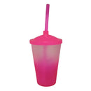 Copo Twister 600ml Degradê + TAMPA LISA/ CANUDO