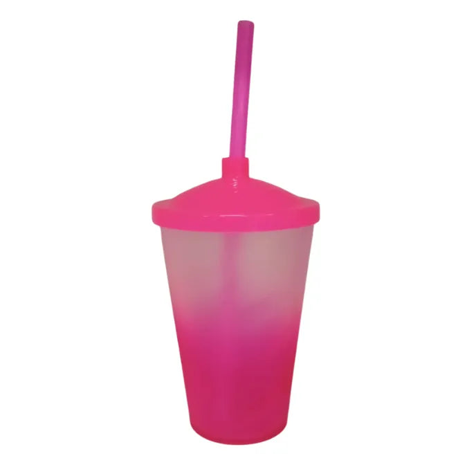 Copo Twister 600ml Degradê + TAMPA LISA/ CANUDO
