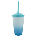 Copo Twister 600ml Degradê + TAMPA LISA/ CANUDO