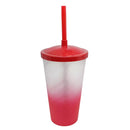 Copo Twister 600ml Degradê + TAMPA LISA/ CANUDO