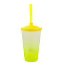 Copo Twister 600ml Degradê + TAMPA LISA/ CANUDO