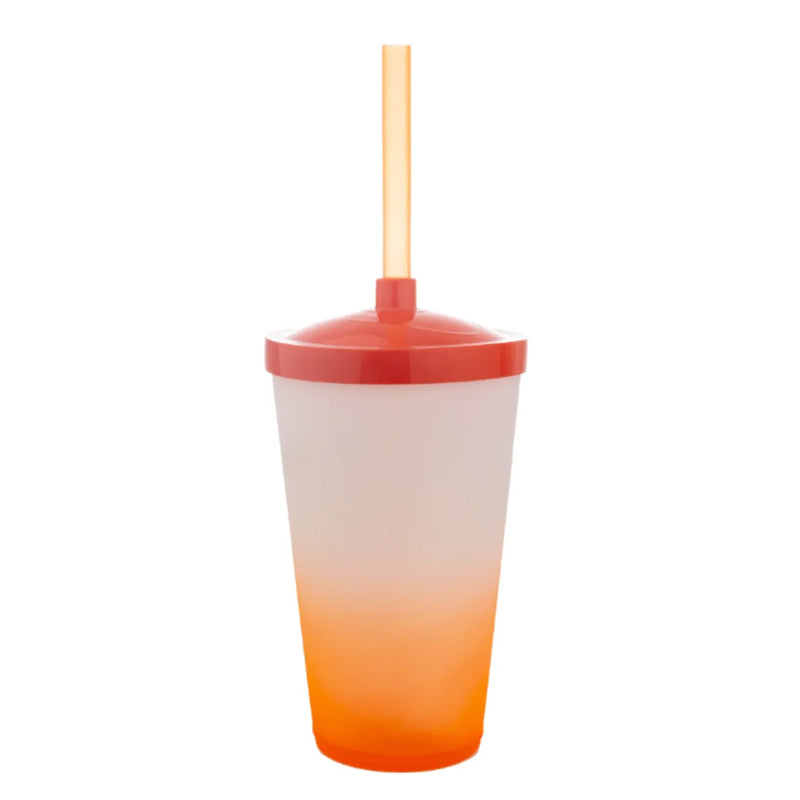 Copo Twister 600ml Degradê + TAMPA LISA/ CANUDO