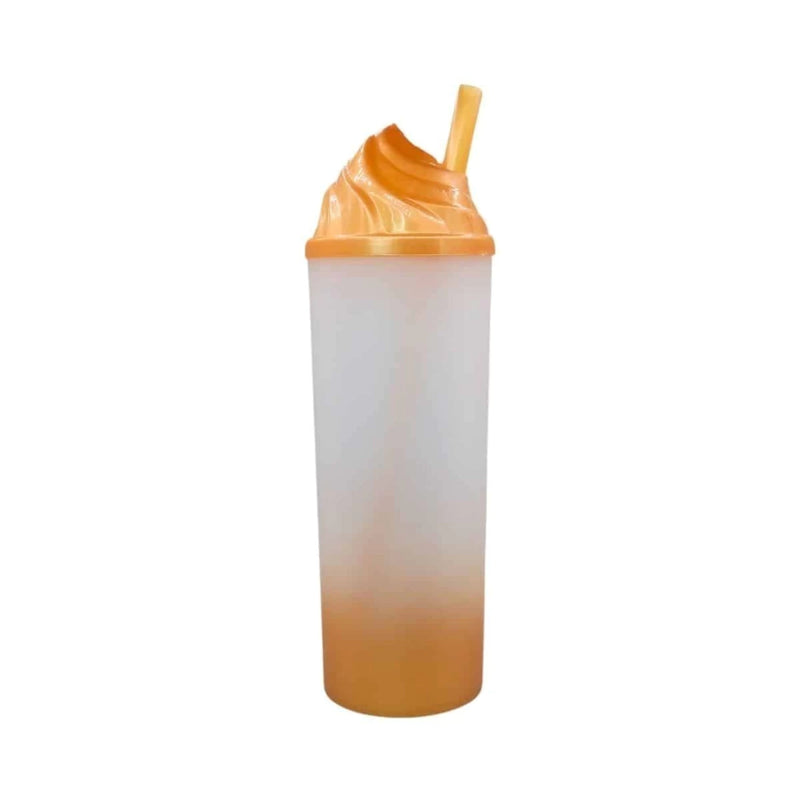 COPO LONG DRINK DEGRADE 350ml +CANUDO G/TAMPA CHANTILY