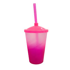 Copo Twister 600ml Degradê + TAMPA LISA/ CANUDO