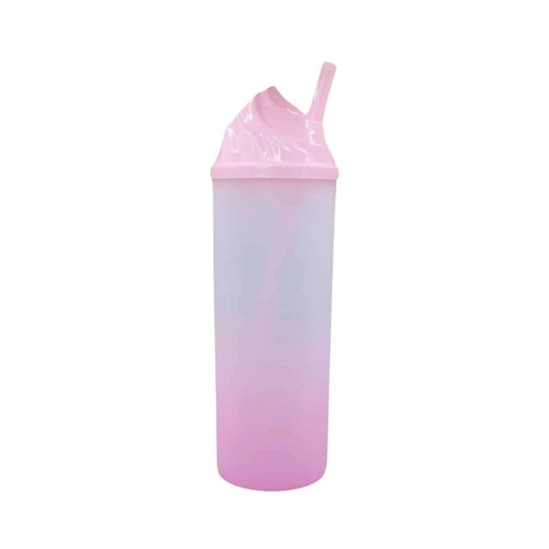 COPO LONG DRINK DEGRADE 350ml +CANUDO G/TAMPA CHANTILY
