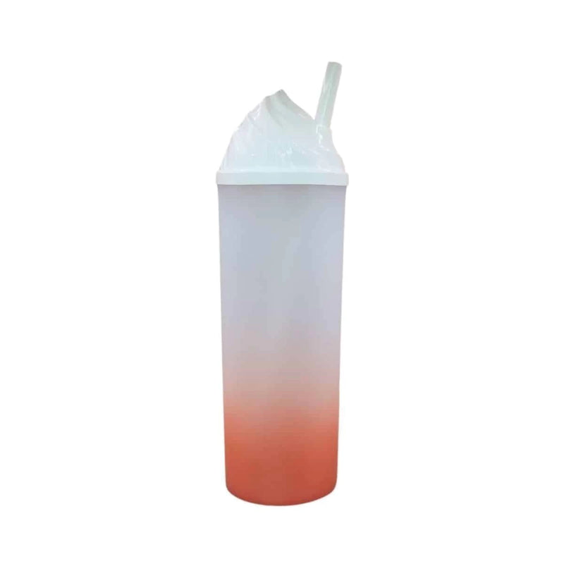 COPO LONG DRINK DEGRADE 350ml +CANUDO G/TAMPA CHANTILY