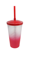 Copo Twister 600ml Degradê + TAMPA LISA/ CANUDO