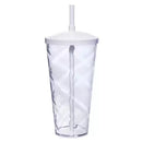 Copo Twister 600ml em Acrílico + TAMPA LISA/ CANUDO