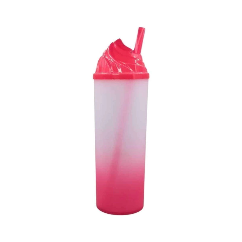 COPO LONG DRINK DEGRADE 350ml +CANUDO G/TAMPA CHANTILY